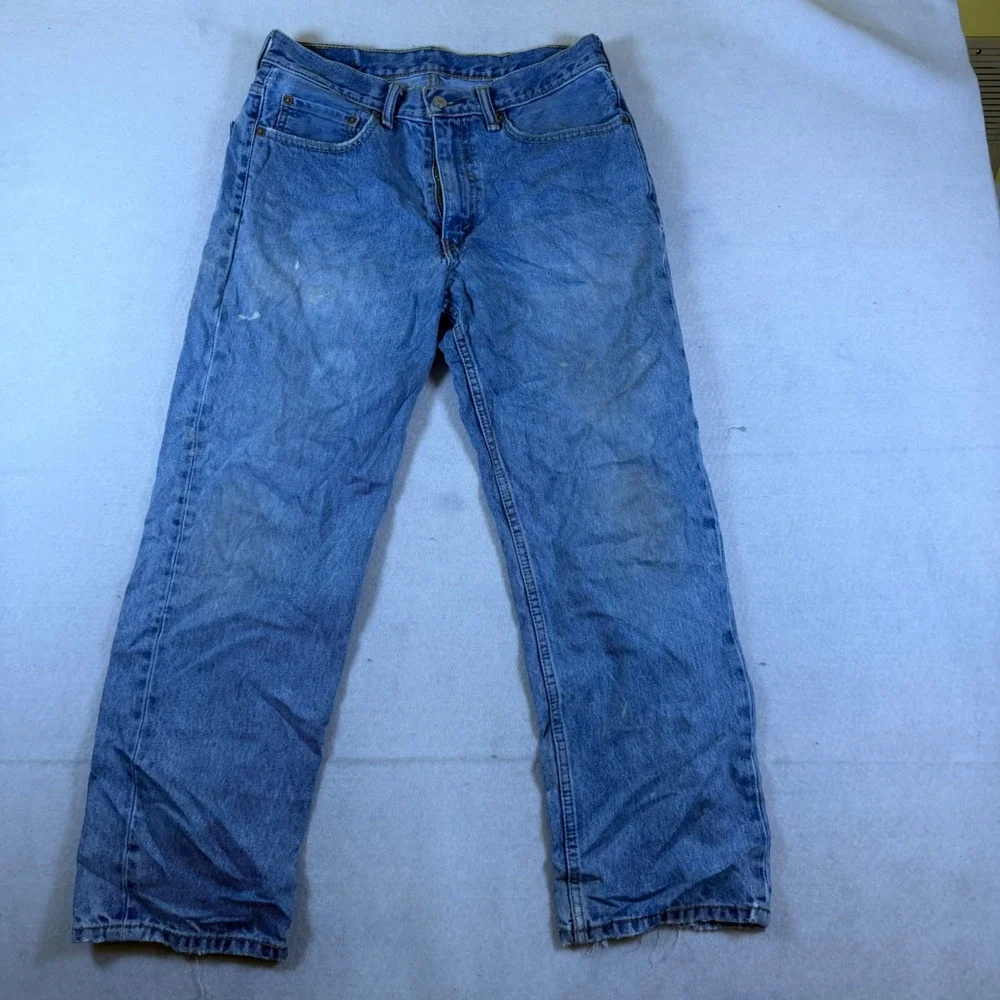 Levis 560 Loose Fit Tapered Leg Jeans Mens‎ 32x29 Light Wash Blue Denim 7605